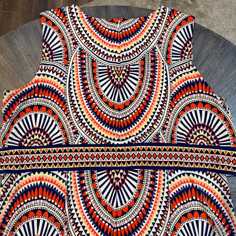 Chico’s Geo Mosaic Knit Dress – Size 3 (XL/16-18) - Picture 3 of 10
